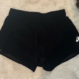Asics Women's Running Shorts in Black Size Xs